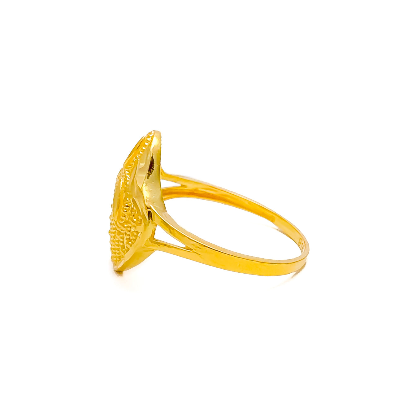 22K Gold Vanki Ring with Color Stones - 235-GVR422 in 4.700 Grams
