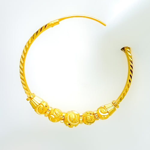 Timeless Opulent 22k Gold Bali Earrings