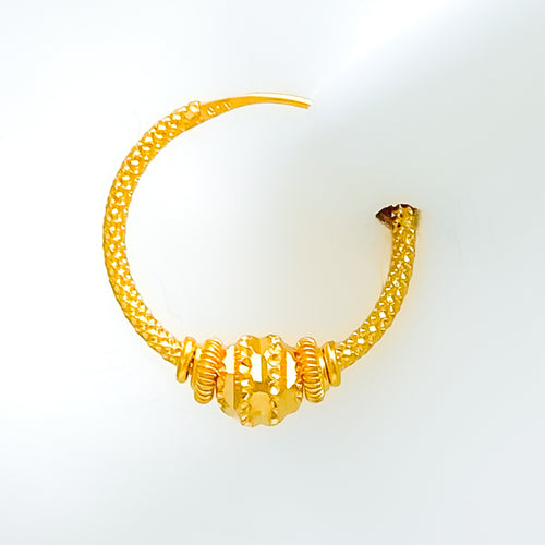 Special Stylish 22k Gold Orb Bali Earrings