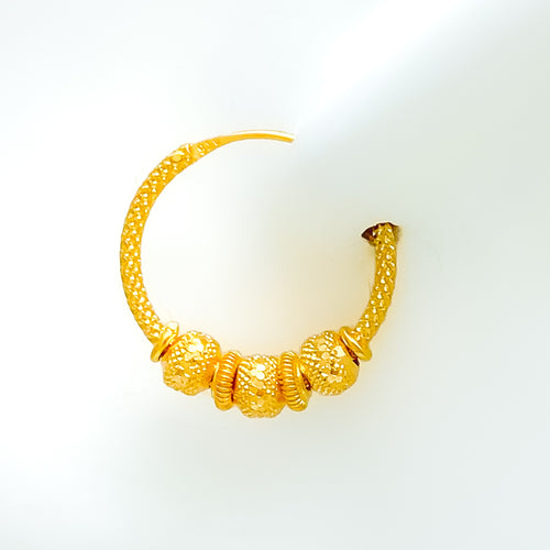 Lovely Luscious 22k Gold Bali Earrings