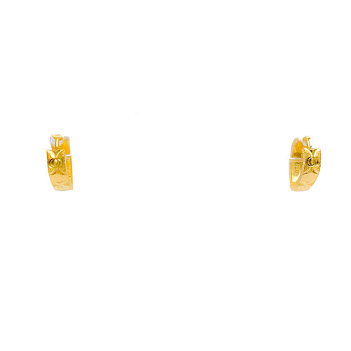 Special Spiral Motif 22k Gold Earrings 
