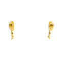 Striking Zig-Zag 22k Gold Earrings 