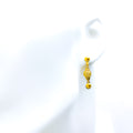 Radiant Orb 22k Gold Hanging Earrings 