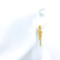 Dressy Tassel 22k Gold Hanging Earrings