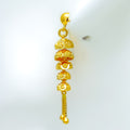 Dressy Tassel 22k Gold Hanging Earrings