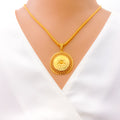 grand-flower-22k-gold-mesh-pendant