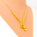 Radiant Contemporary 22k Gold Light-weight Necklace Set