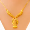 Unique Striking 22k Gold Light-weight Necklace Set