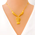 Unique Striking 22k Gold Light-weight Necklace Set