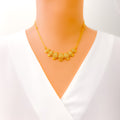 Graduating Elevated 22k Gold Light-weight Necklace Set
