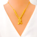 Delicate Delightful 22k Gold Light-weight Necklace Set