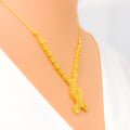 Delicate Delightful 22k Gold Light-weight Necklace Set