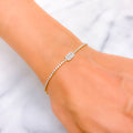 Eclectic Glamorous Diamond + 18k Gold Bracelet