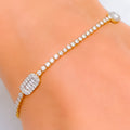 Eclectic Glamorous Diamond + 18k Gold Bracelet