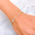 Eclectic Glamorous Diamond + 18k Gold Bracelet