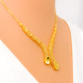 Evergreen Shimmering 22k Gold Light-weight Necklace Set