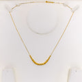 Lustrous Alternating 22k Gold Necklace