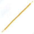 Bright Interlinked Bold Orb 21k Gold Bracelet 