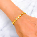 Twinkling Ornamental 22k Gold Bracelet