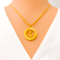 Trendy Adorned 22k Gold Pendant 