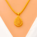 Opulent Shimmering 22k Gold Pendant