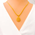 Opulent Shimmering 22k Gold Pendant