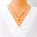 Charming Lightweight 22k Gold Pendant 