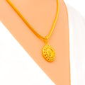 Charming Lightweight 22k Gold Pendant 