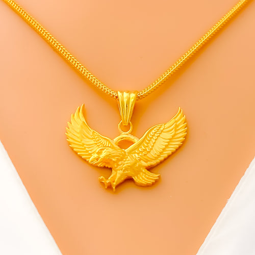 Bold Eagle 22k Gold Pendant 
