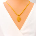 Charm Radiant 22k Gold Pendant