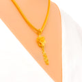 Blooming Tassel 22k Gold Pendant 