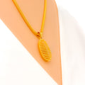 Dazzling Oval 22k Gold Pendant 