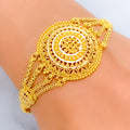Vibrant Traditional 22k Gold Semi-Statement Bracelet