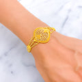 Lavish Elevated 22k Gold Semi-Statement Bracelet