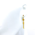 Dynamic Rich 22K Gold Hook Earrings 