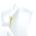 Dynamic Rich 22K Gold Hook Earrings 