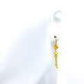 Dazzling Vibrant 22K Gold Hook Earrings 