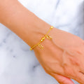 Timeless Ethereal 22k Gold Charm Bracelet