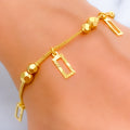 Timeless Ethereal 22k Gold Charm Bracelet