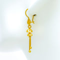 Dazzling Vibrant 22K Gold Hook Earrings 