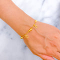 Beautiful Stately 22k Gold Charm Bracelet