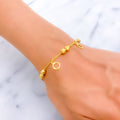Beautiful Stately 22k Gold Charm Bracelet