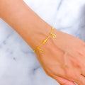Elevated Adorned 22k Gold Charm Bracelet