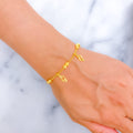 Dazzling Ornate 22k Gold Charm Bracelet