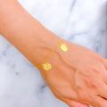 Lovely Glowing 22k Gold Charm Bracelet
