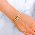 Magnificent Reflective 22k Gold Tasteful Bangle