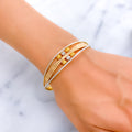 Magnificent Reflective 22k Gold Tasteful Bangle