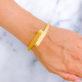 Timeless Beautiful 21k Gold CZ Bangle Bracelet