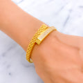 Timeless Beautiful 21k Gold CZ Bangle Bracelet
