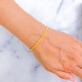 Refined Jazzy 22K Gold Bracelet